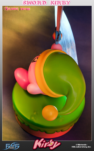 Illustration for article titled A Line Of Statues Based On Kirby Outfits? Oh No.